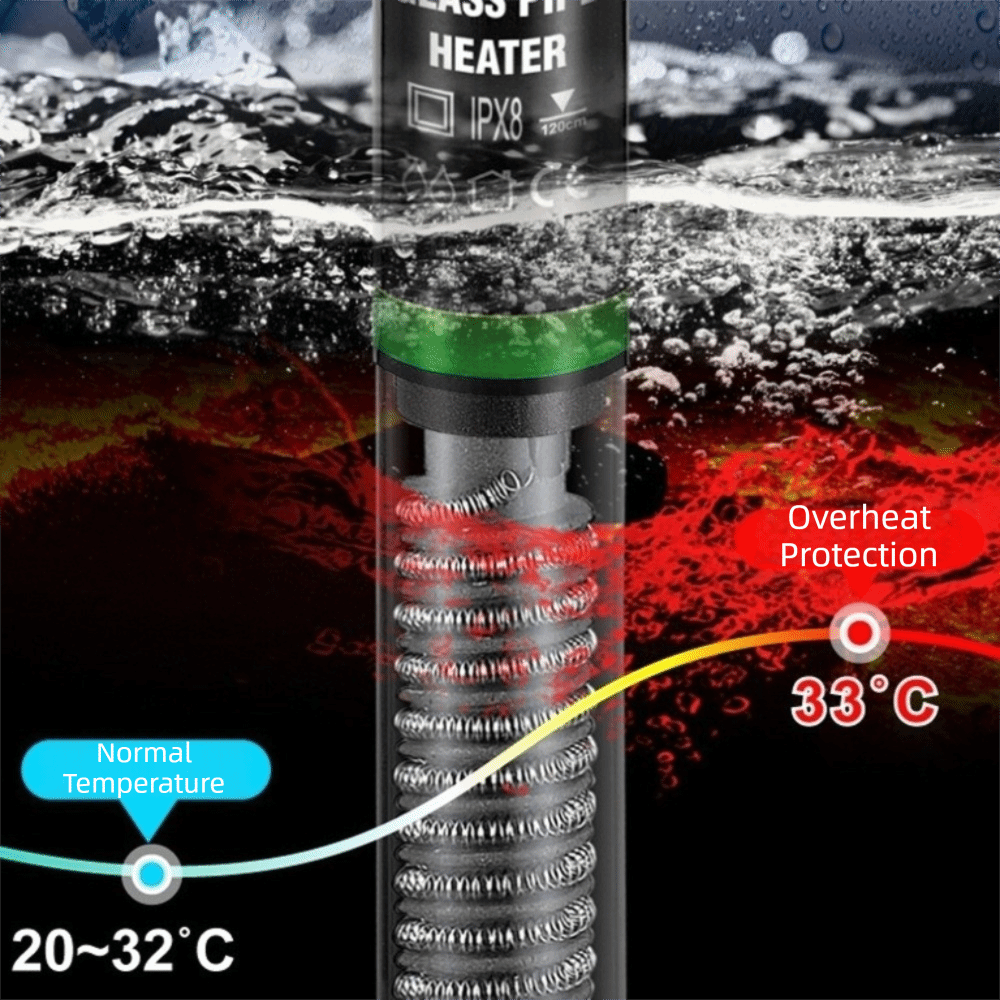 Aquarium Heater Submersible - Aquecedor Submersível para Aquário 25W-300W com