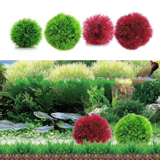 Aquarium Fish Ball - Simulação Grass Ball Decoração Do Aquário,