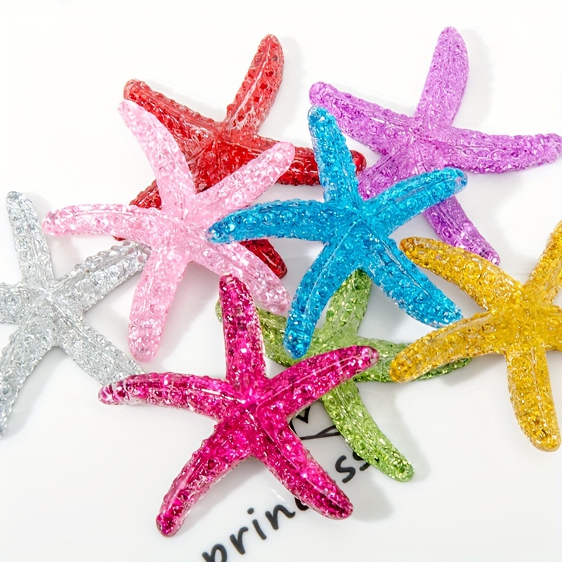 Aquarium Fish Small - 10 Peças de Estrelas-do-mar de Resina
