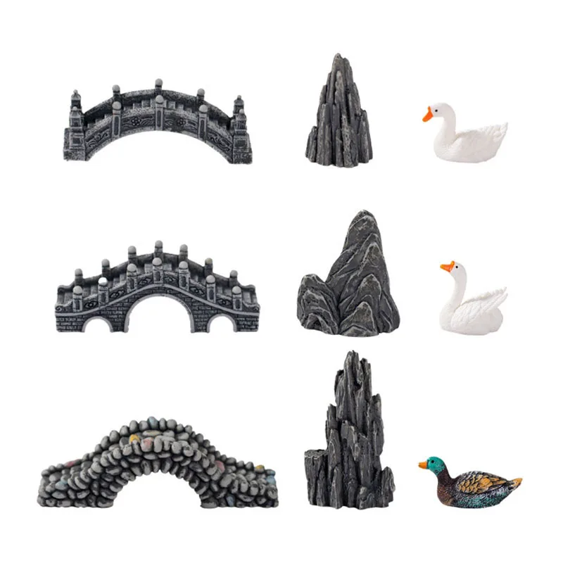 Mini Aquário Resina Ponte Deco - Aquarium Fish Bridge avaliação e preço