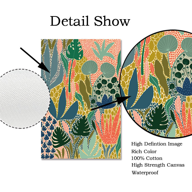 Conjunto de 3 Quadros em Tela  - Live Plant Fertilizer avaliação e preço