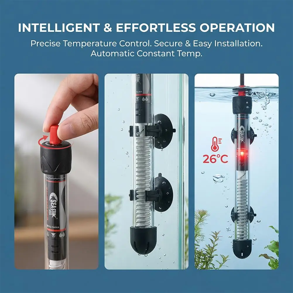 Aquecedor de Aquário Ajustável - Aquarium Heater Submersible avaliação e preço