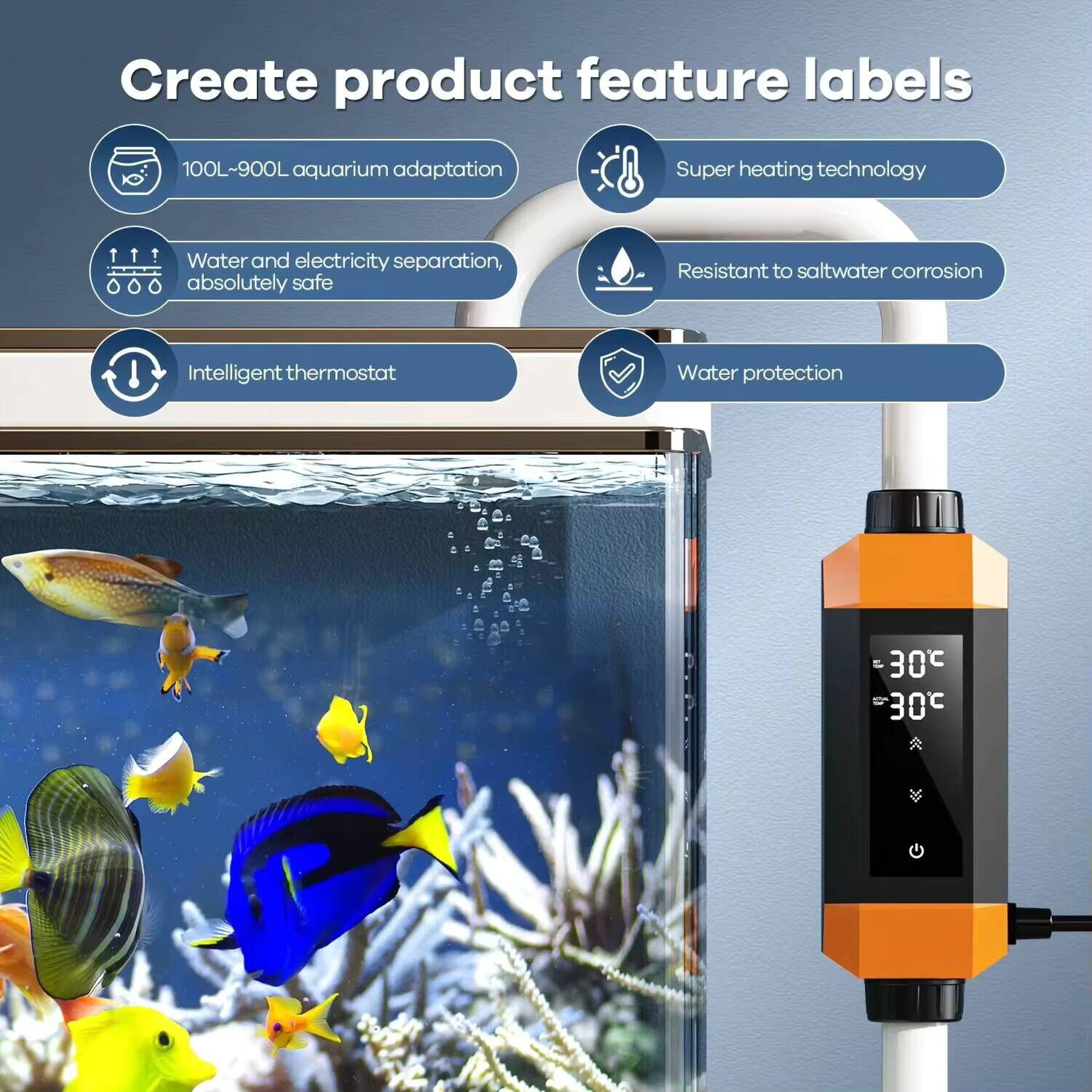 220v de alta potência tanque d - Aquarium Heater Submersible avaliação e preço