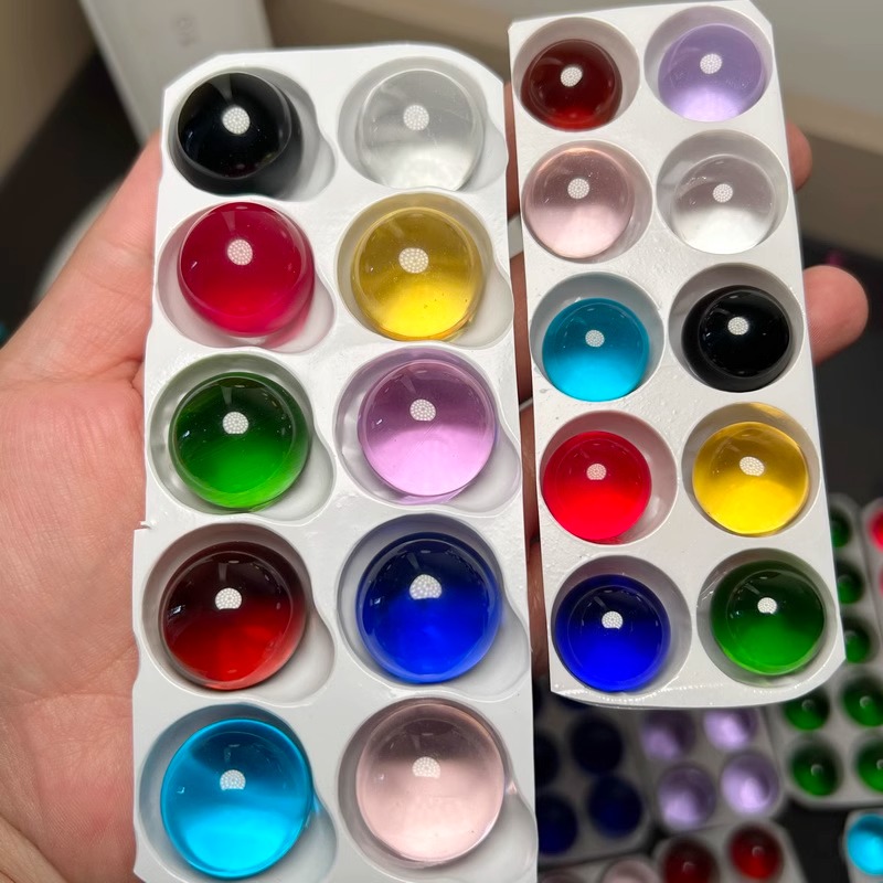 10/20 pçs bolas de vidro de co - Aquarium Fish Ball avaliação e preço