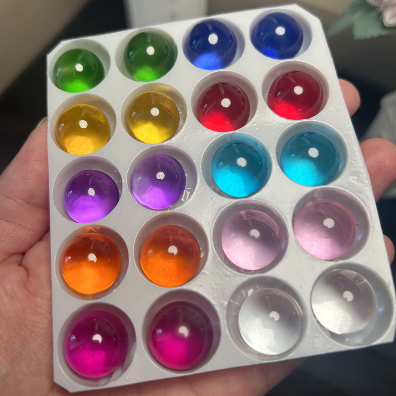 10/20 pçs bolas de vidro de co - Aquarium Fish Ball avaliação e preço