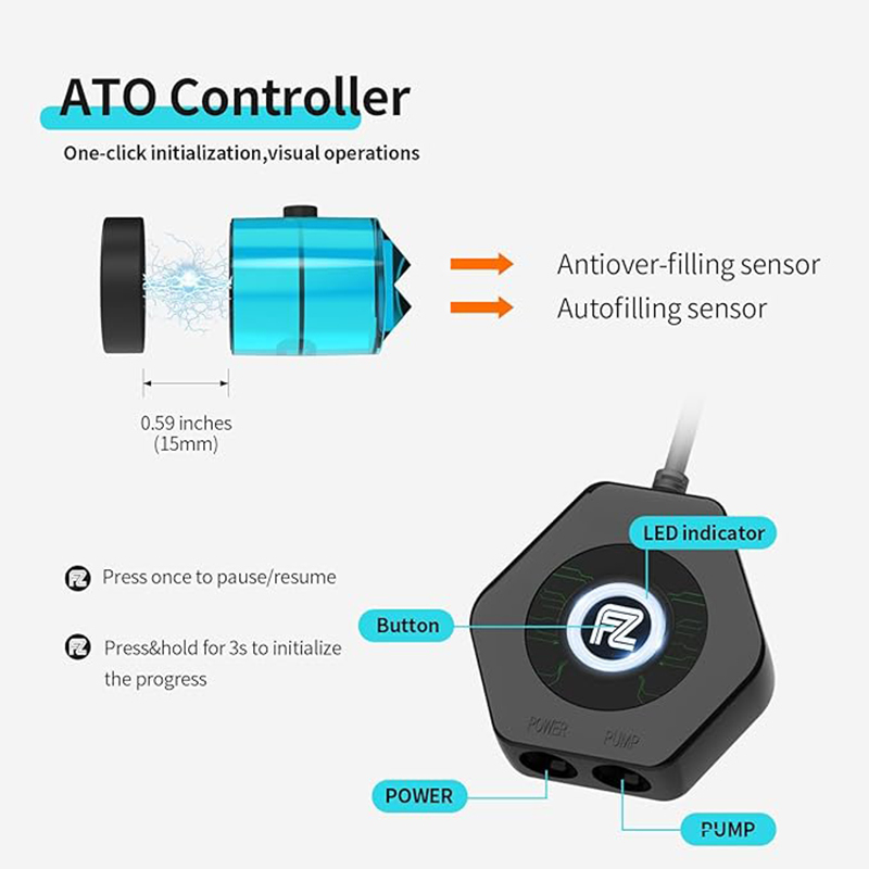 Fzone ato580 sistema de recarg - Aquarium Auto Top Off avaliação e preço