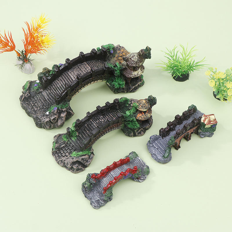1pc tanque de peixes ponte art - Aquarium Fish Bridge avaliação e preço