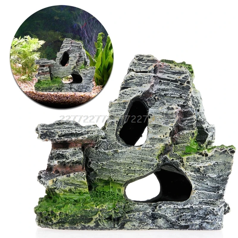 Vista da montanha rockery aquá - Aquarium Fish Bridge avaliação e preço