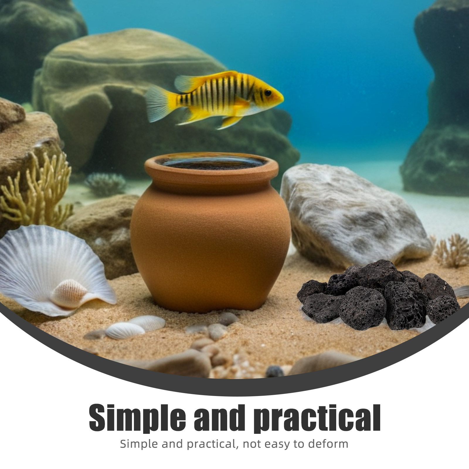 1 Pacote de Pedras Vulcânicas  - Aquarium Fish Small avaliação e preço