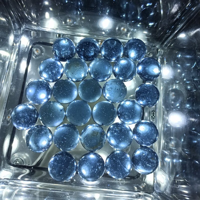 Bolas de Vidro Coloridas 14/16 - Aquarium Fish Guppy avaliação e preço