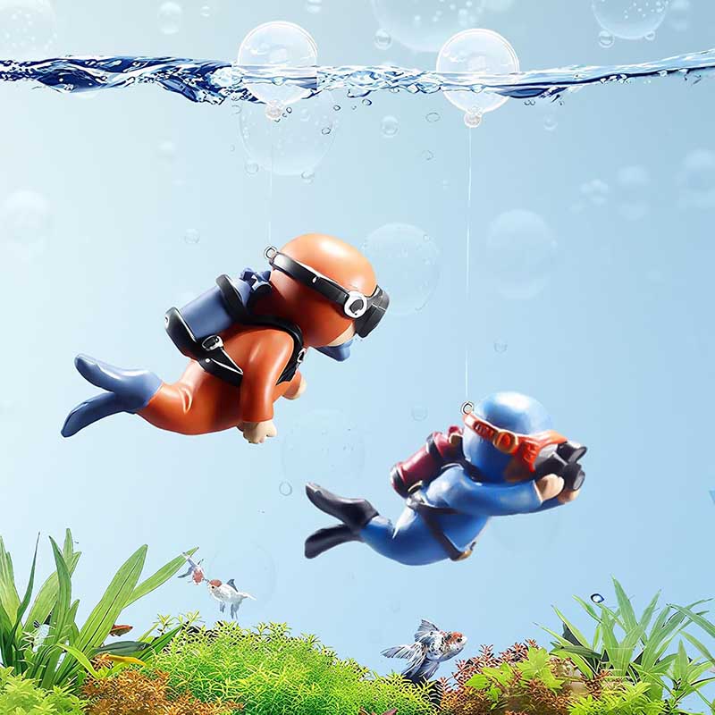 Adorável mergulhador ornamento - Aquarium Fish Ball avaliação e preço