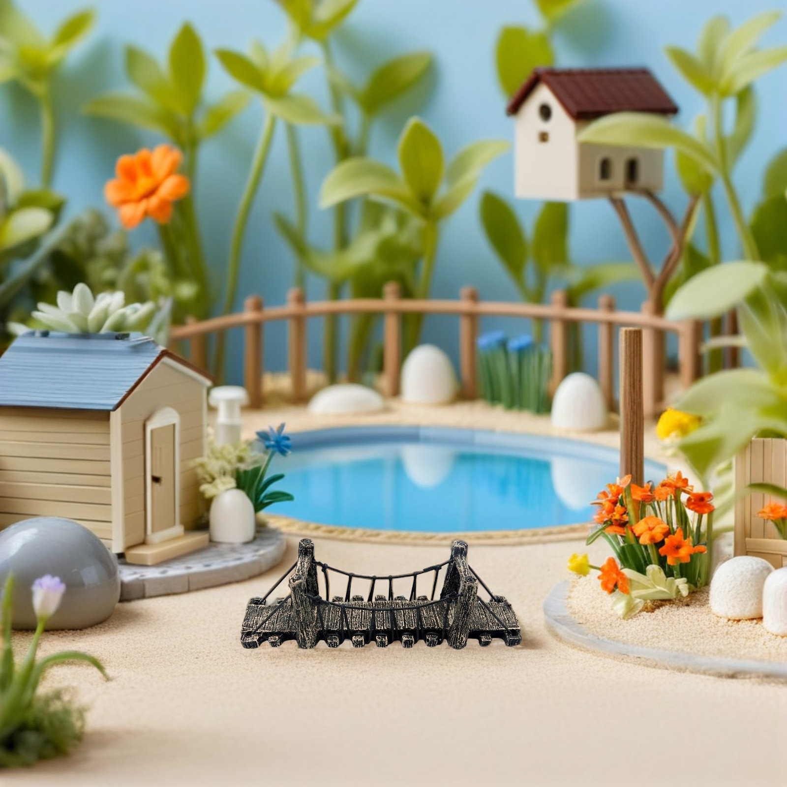 2 Peças de Ornamentos Artifici - Aquarium Fish Bridge avaliação e preço