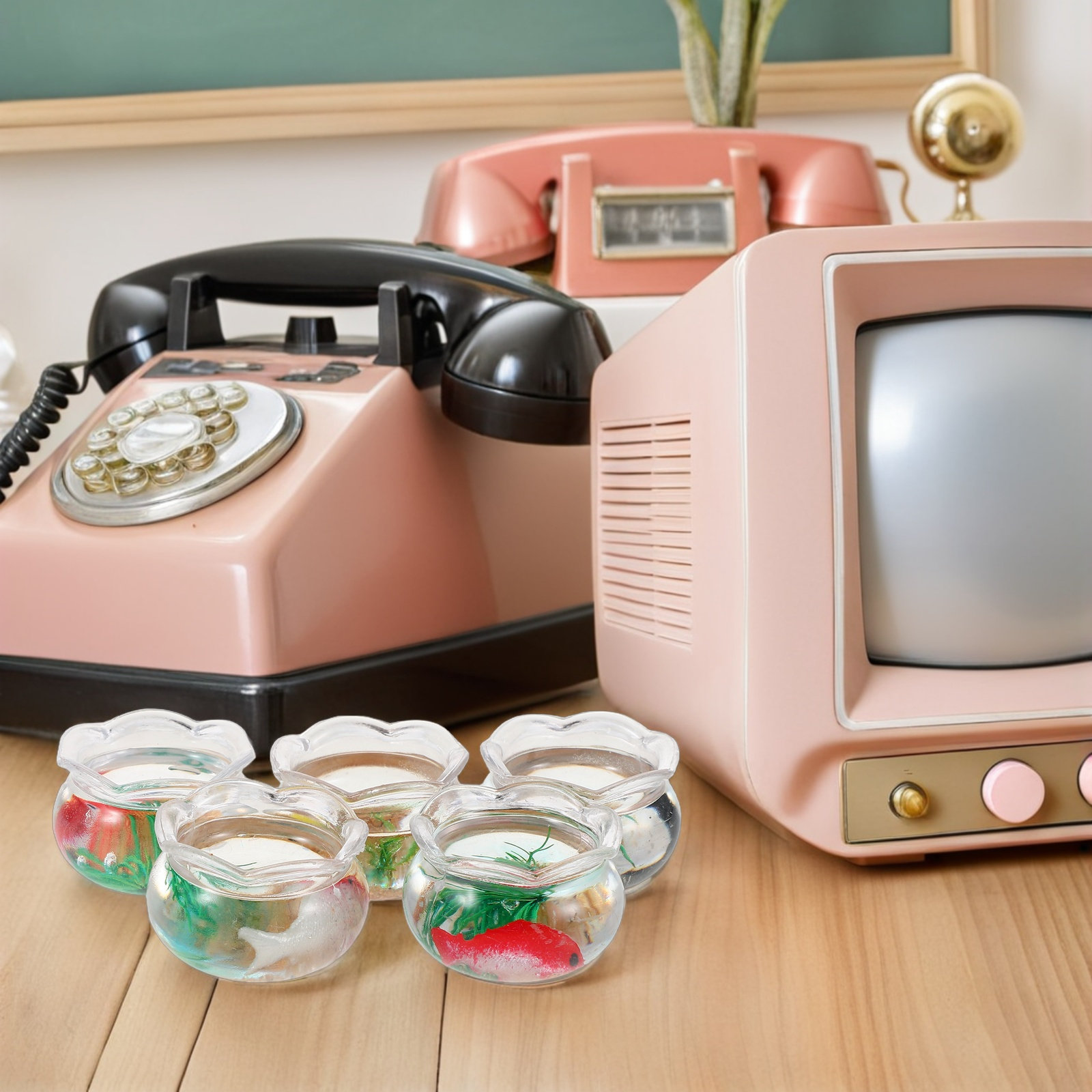 5 Peças de Mini Aquários Redon - Aquarium Fish Small avaliação e preço