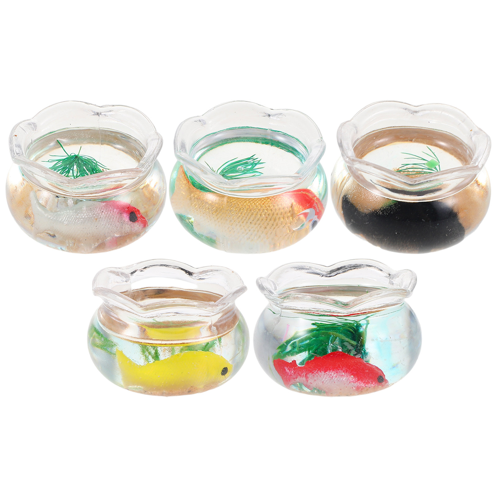 5 Peças de Mini Aquários Redon - Aquarium Fish Small avaliação e preço